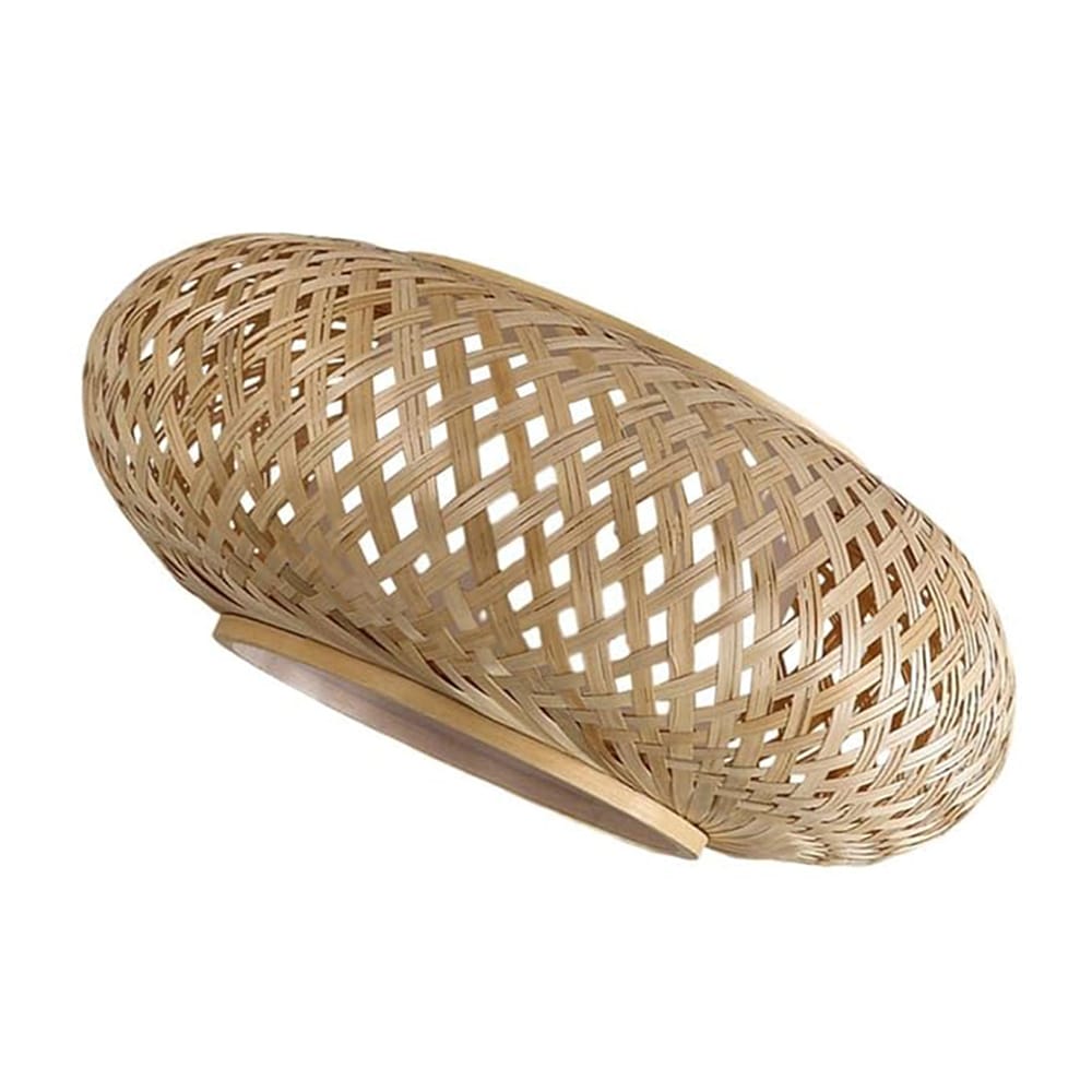 Bamboo Basket Lamp Parchment Pendant Light - Imagen 2