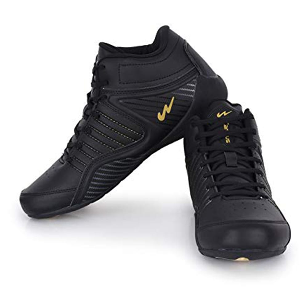 Men White Synthetic Mid-Top Basketball Shoes - Imagen 3