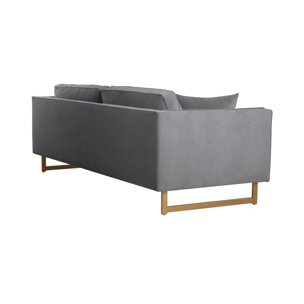 Maklaine Modern Lenox Velvet Modern Sofa Lenox - Imagen 3