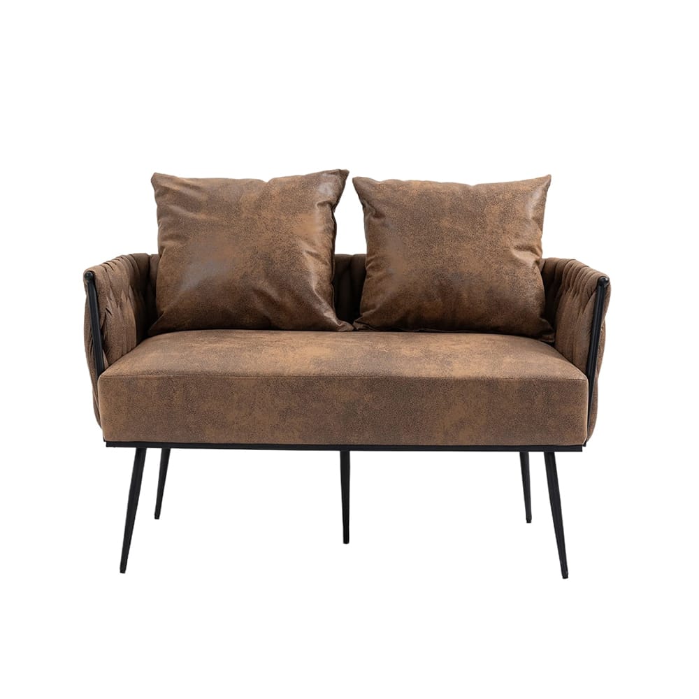 Modern Loveseat Sofa Chair, Upholstered Accent