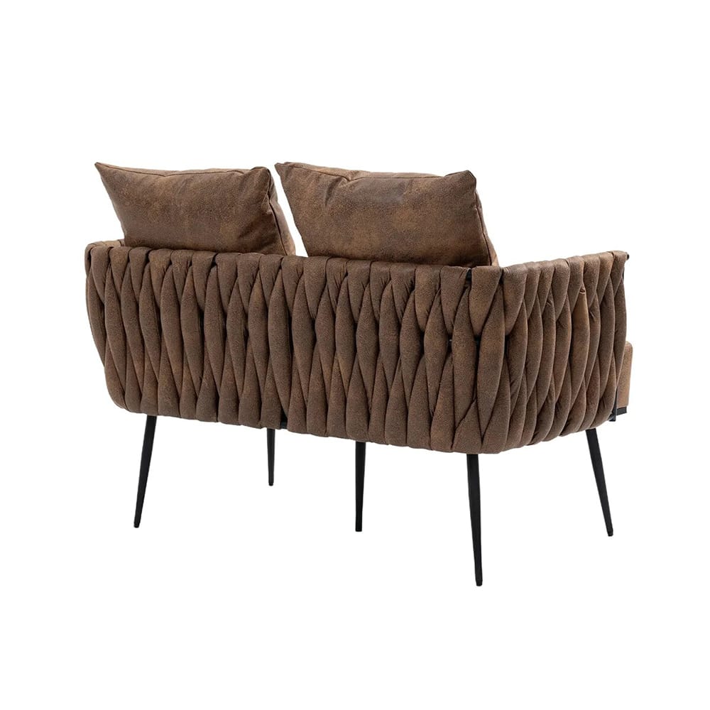Modern Loveseat Sofa Chair, Upholstered Accent - Imagen 3